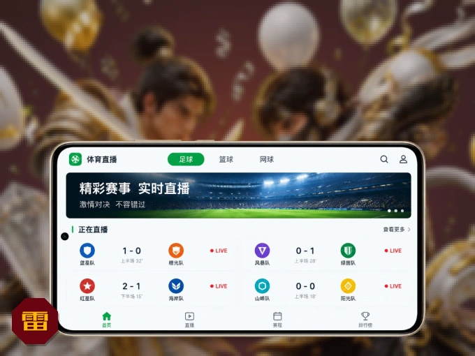 安装雷速客户端，把球场装进手机里